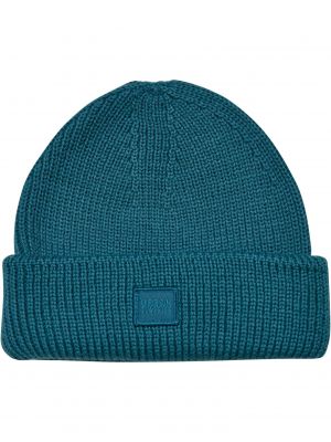 Плетена вълнена шапка Urban Classics Accessoires синьо