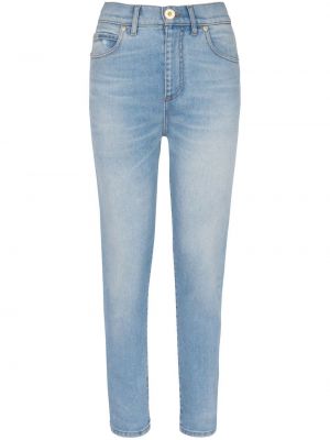 Jeans skinny a vita alta slim fit Balmain blu