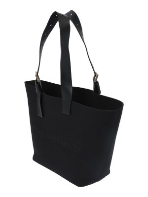 Plstěná nákupná taška Allsaints čierna