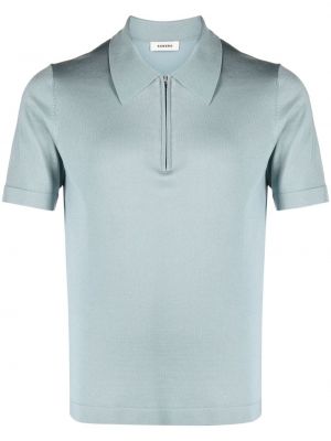 Poloshirt mit reißverschluss Sandro blau