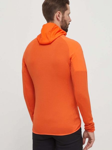 Hanorac cu glugă Adidas Terrex portocaliu