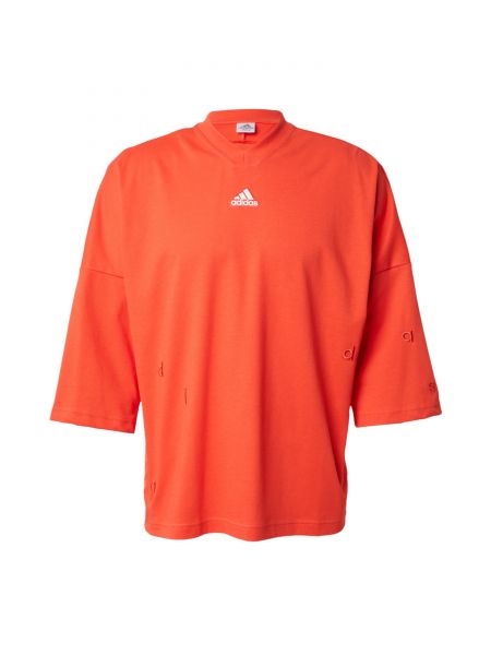 T-shirt de sport brodé Adidas Sportswear rouge