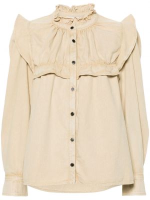 Pamučna bluza Marant Etoile smeđa