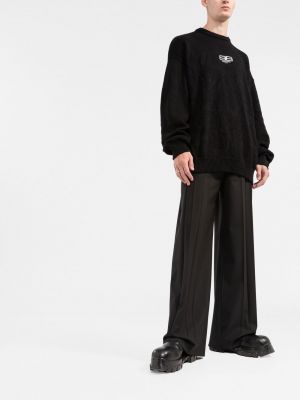 Pullover mit stickerei Balenciaga schwarz