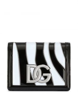 Schultertasche mit print mit zebra-muster Dolce & Gabbana