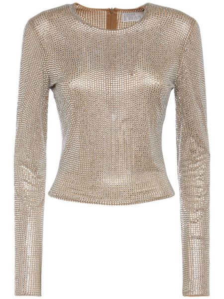 Jersey lang ermet skjorte Giuseppe Di Morabito beige