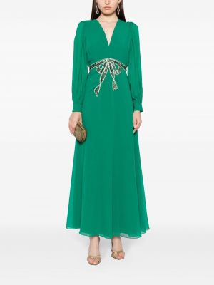 Sukienka koktajlowa z cekinami Sachin & Babi zielona