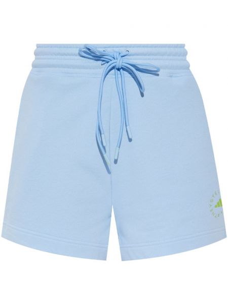 Puuvilla shortsit Adidas By Stella Mccartney sininen