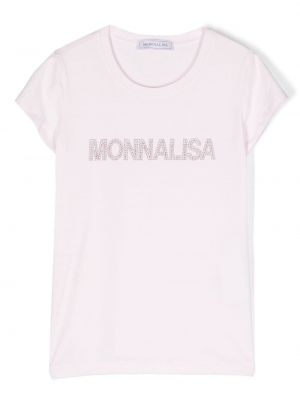 T-shirt för tjejer Monnalisa rosa