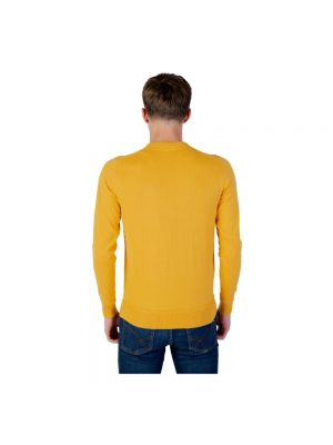 Dzianinowy sweter Gas żółty