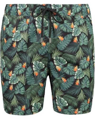 Pantaloni cu imagine cu imprimeu tropical Trendyol