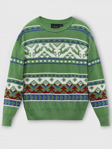 Зеленый пуловер Finn Flare