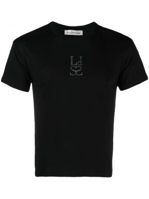 Βαμβακερή μπλούζα Ludovic De Saint Sernin μαύρο