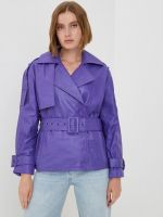 Фиолетовые женские кожаные куртки
