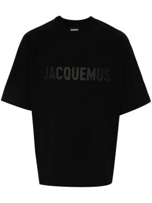 T-shirt aus baumwoll Jacquemus schwarz