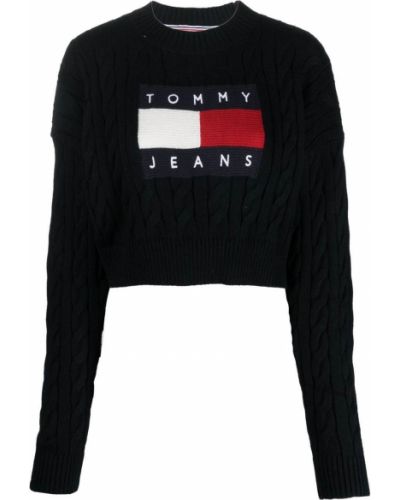 Lang genser Tommy Jeans svart