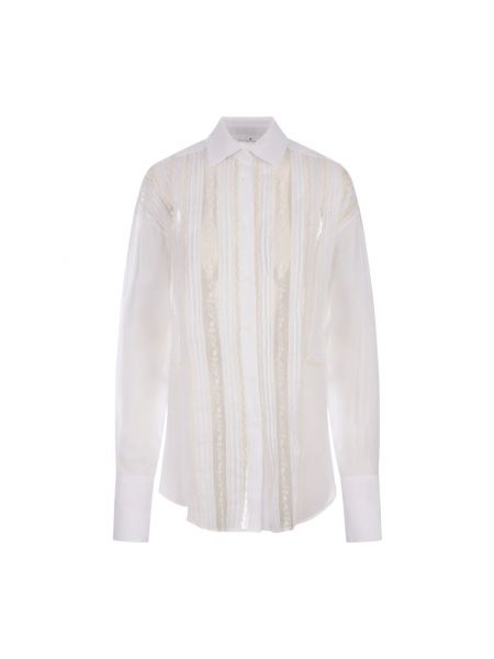 Koszula oversize koronkowa Ermanno Scervino biała