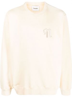 Sweatshirt mit stickerei Nanushka weiß