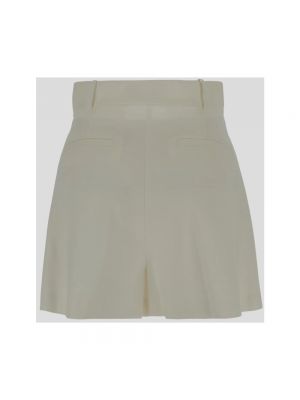 Pantalones cortos de lino Pinko blanco