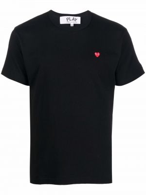 T-shirt de motif coeur Comme Des Garçons Play noir