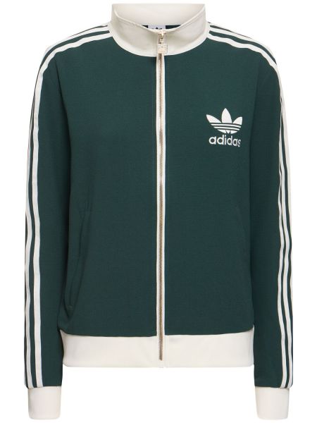 Sweatshirt i crepe Adidas Originals grön