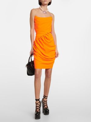 Kleid mit drapierungen Vivienne Westwood orange