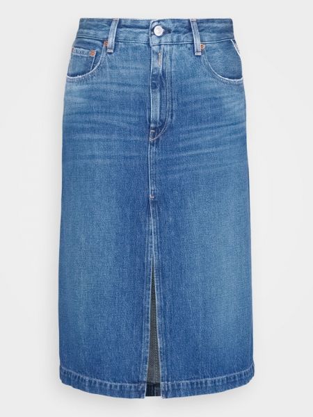 Spódnica jeansowa Replay niebieska