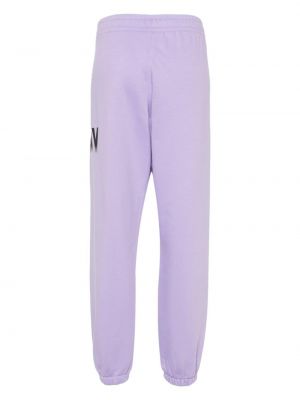 Sportovní kalhoty s potiskem Dkny fialové