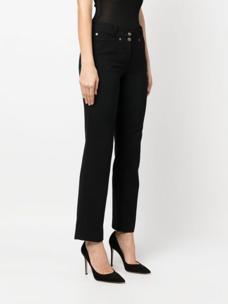 Spodnie z niską talią Christian Dior czarne