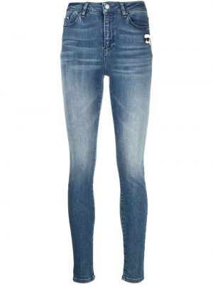 Skinny fit džínsy Karl Lagerfeld modrá
