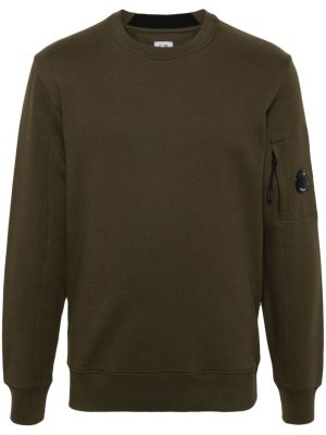 Sweatshirt mit rundhalsausschnitt aus baumwoll C.p. Company grün