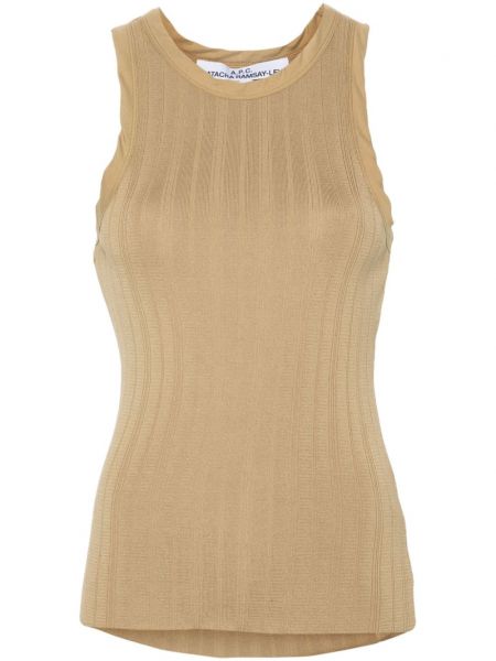 Tanktop i jersey A.p.c. brun