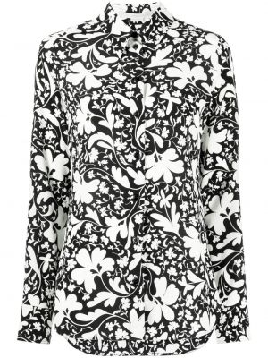 Virágos selyem ing nyomtatás Stella Mccartney