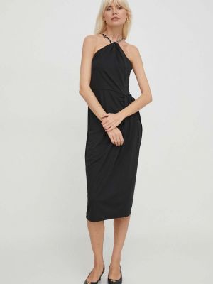 Mini haljina Lauren Ralph Lauren crna