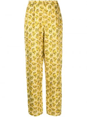 Pantaloni cu imagine Isabel Marant galben