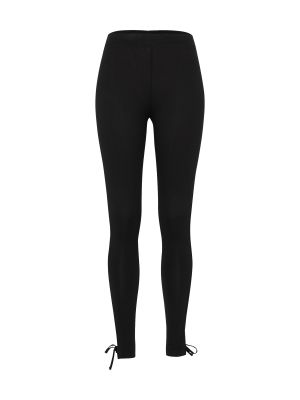 Csipkés fűzős leggings Uc Ladies fekete