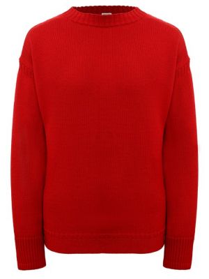 Шерстяной пуловер TotÊme красный