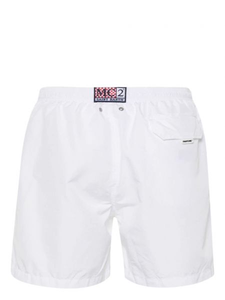 Shorts avec applique Mc2 Saint Barth blanc
