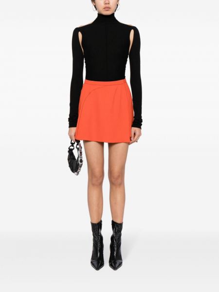 Mini spódniczka Louis Vuitton Pre-owned pomarańczowa