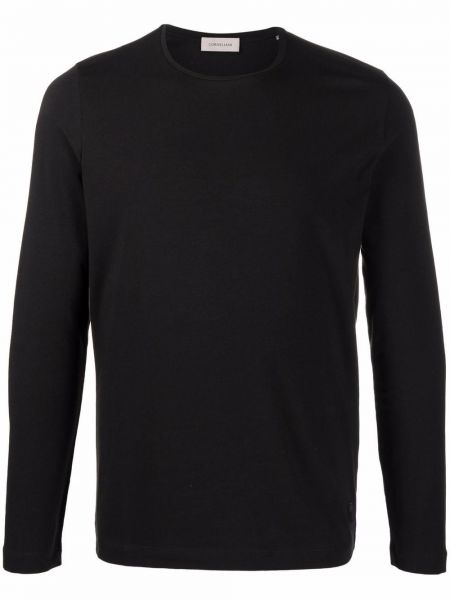 Jersey de punto de tela jersey de cuello redondo Corneliani negro