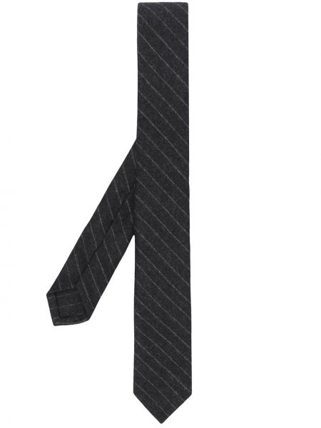 Cravate à rayures Thom Browne gris