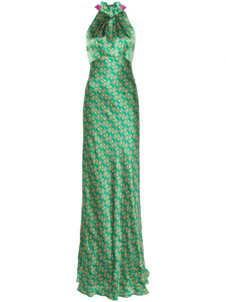 Вечерна рокля Saloni зелено