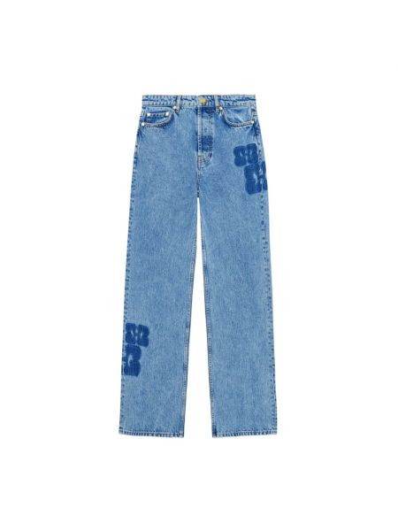 Straight jeans Ganni blau