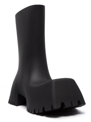Gummistiefel mit absatz Balenciaga schwarz