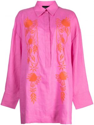 Риза на цветя Cynthia Rowley розово