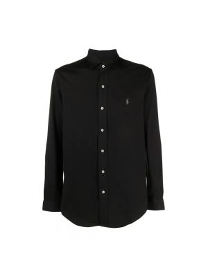 Koszula z dżerseju Ralph Lauren czarna