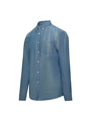 Camisa con botones button down de plumas Bomboogie azul