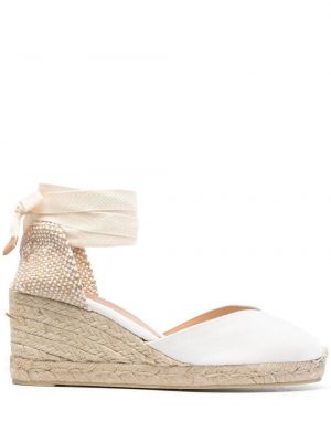 Sandalias con lazo Castañer blanco