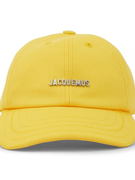Шапка с козирки Jacquemus жълто
