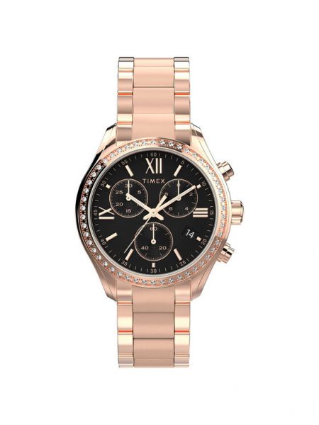 Pολόι από ροζ χρυσό Timex